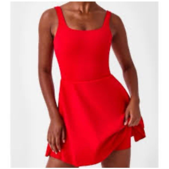 SPANX Dresses & Skirts - Spanx Get Moving Dress 3X Red Romper Jumper Skort Athletic Everyday Comfort